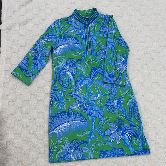 Gretchen Scott Designs Tropical Blue and Green Cover-Up - Picture 9 of 16
